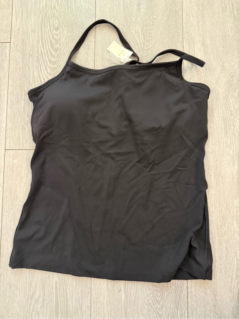 Offline by Aerie Black Slim Camisole Tank with Thin Straps